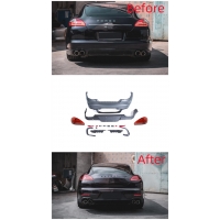 Porsche Panemera 2011-2013 İçin Uyumlu Arka Tampon+Stop Facelift