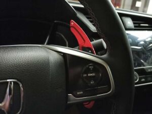 Honda Civic Fc5 Uyumlu Yedek Parça 2016+ Paddle Shift Kırmızı (F1 Vites Pedal Kulakçığı)