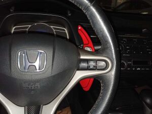 Honda Civic Uyumlu Yedek Parça 2006-2011 Paddle Shift Kırmızı (F1 Vites Pedal Kulakçığı)