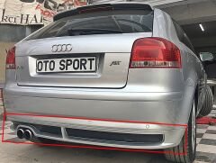 Audi A3 2003-2008 Tek Kapı Arka Tampon Eki