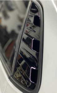 Volkswagen Polo Uyumlu Yedek Parça 2019+ Kelebek Cam Kaplama - Piano Black