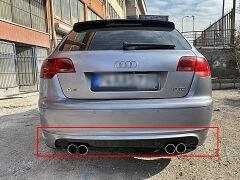 Audi A3 2003-2008 Sport Arka Tampon Eki