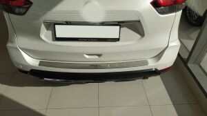 Nissan X-Trail 2014-2017 Uyumlu Yedek Parça Için Uyumlu Arka Tampon Üst Koruması B Dızayn Krom