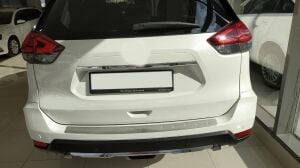 Nissan X-Trail 2014-2017 Uyumlu Yedek Parça Için Uyumlu Arka Tampon Üst Koruması B Dızayn Krom