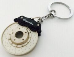 Sportif Anahtarlık Siyah Kaliper Krom Disk