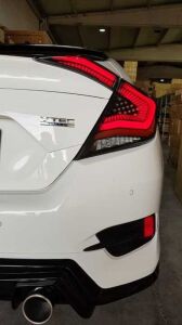 Honda Civic Fc5 Uyumlu Yedek Parça 2016-2021 Omurga Led Stop Transparan
