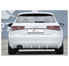 Audi A3 2012 2016 8V-SB Rieger St Difüzör Sol Çiftli Çıkış P Black