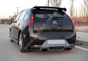 Citroen C4 Uyumlu Yedek Parça Arka Tampon