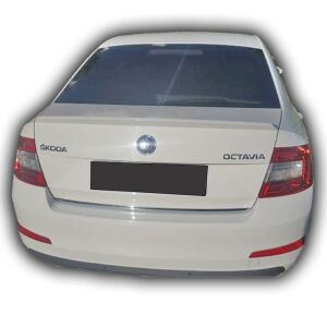 Skoda Octavia 2013-2016 Uyumlu Yedek Parça Geniş Anatomik Spoiler Boyasız