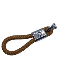 Toyota Örgülü Deri Kayış Anahtarlık Kahverengi