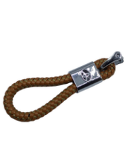 Toyota Örgülü Deri Kayış Anahtarlık Kahverengi