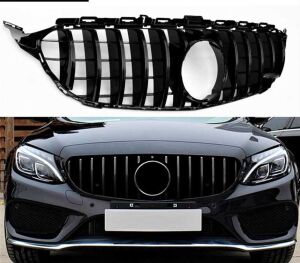 Mercedes W205 2015-2018 Uyumlu Yedek Parça GTR Panjur Siyah