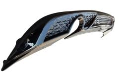 Audi A3 2017 8V-S Difüzör S3 Standart Tmp Sağ+Sol-Tekli Çıkış P Black