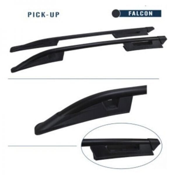 Toyota Hilux Revo 2015 - Uyumlu Yedek Parça Falcon Tavan Çıtası Black