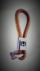 Honda Örgülü Deri Kayış Anahtarlık Kahverengi