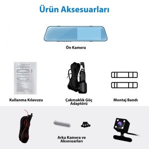 4.3'' inch IPS Araç İçi Ekranlı Ayna