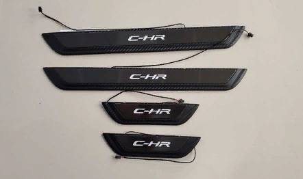 Toyota C-HR 2016-2019 Uyumlu Yedek Parça Işıklı Kapı Eşiği Mavi