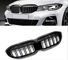 Bmw 3 Serisi G20 2019+ M3 Böbrek (Çift Çizgi Panjur) - Piano Black