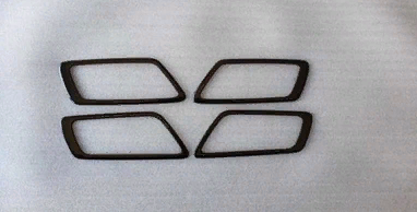 Toyota C-HR 2016-2019 Uyumlu Yedek Parça Kapı Kolçak Kaplama Siyah