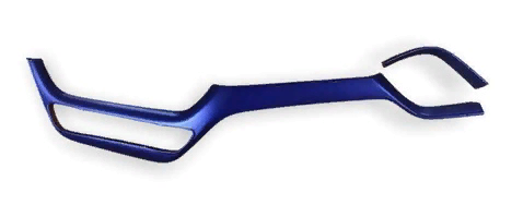 Toyota C-HR 2016-2019 Uyumlu Yedek Parça Konsol Alt Kaplama 2 Parça Mavi