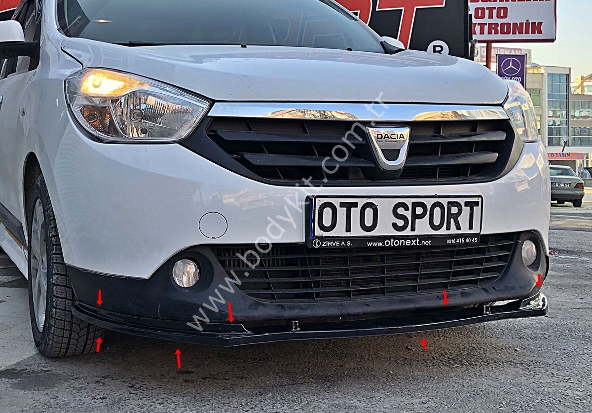 Dacia Lodgy Uyumlu Yedek Parça Ön Lip Plastik