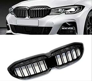 Bmw G20 2019+ Uyumlu Yedek Parça M3 Çift Çizgi Panjur Böbrek Piano Black