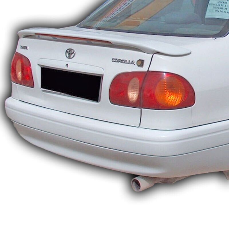Toyota Corolla Sedan 1999-2001 Uyumlu Yedek Parça Işıklı Spoiler Boyasız