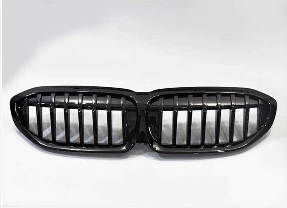 Bmw 3 Serisi G20 2019+ Böbrek Tek Çizgi Panjur - Piano Black