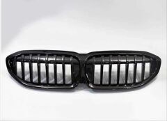 Bmw 3 Serisi G20 2019+ Böbrek Tek Çizgi Panjur - Piano Black