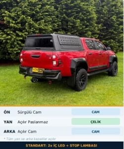 Mitsubishi L200 15+ Uyumlu Yedek Parça Metal Kabin AQM4WD M80