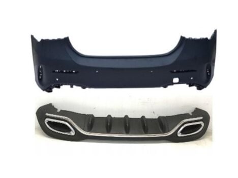 Mercedes W177 Sedan A Serisi İçin Uyumlu Arka Tampon&Egzoz