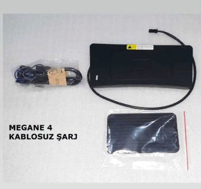 Renault Megane 4 2016+ Uyumlu Yedek Parça Kablosuz Şarj Standı
