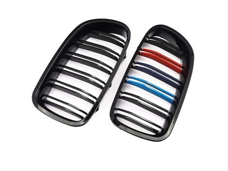 Bmw 5 Serisi F10 2011-2018 İçin Uyumlu M5 Görünüm Böbrek (Çift Çizgi)