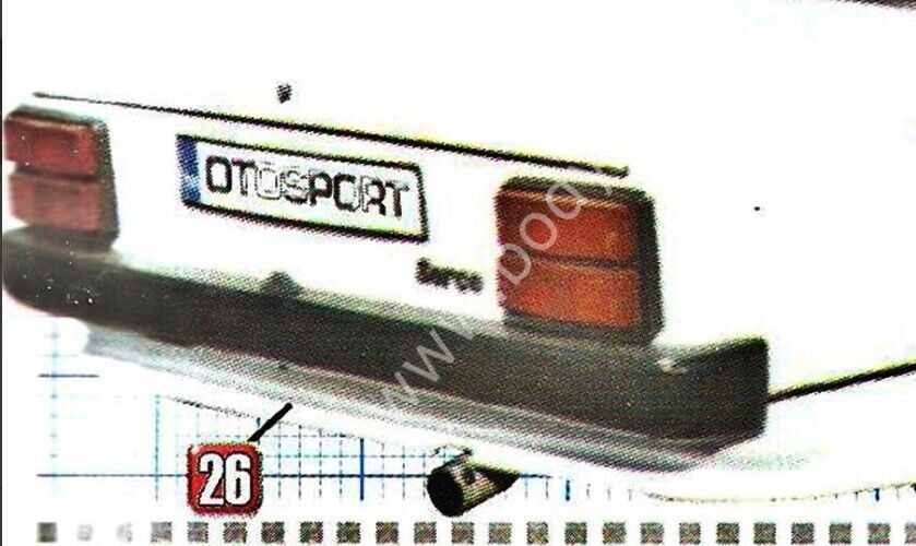 Fiat 124 Uyumlu Yedek Parça Serçe Arka Tampon Eki