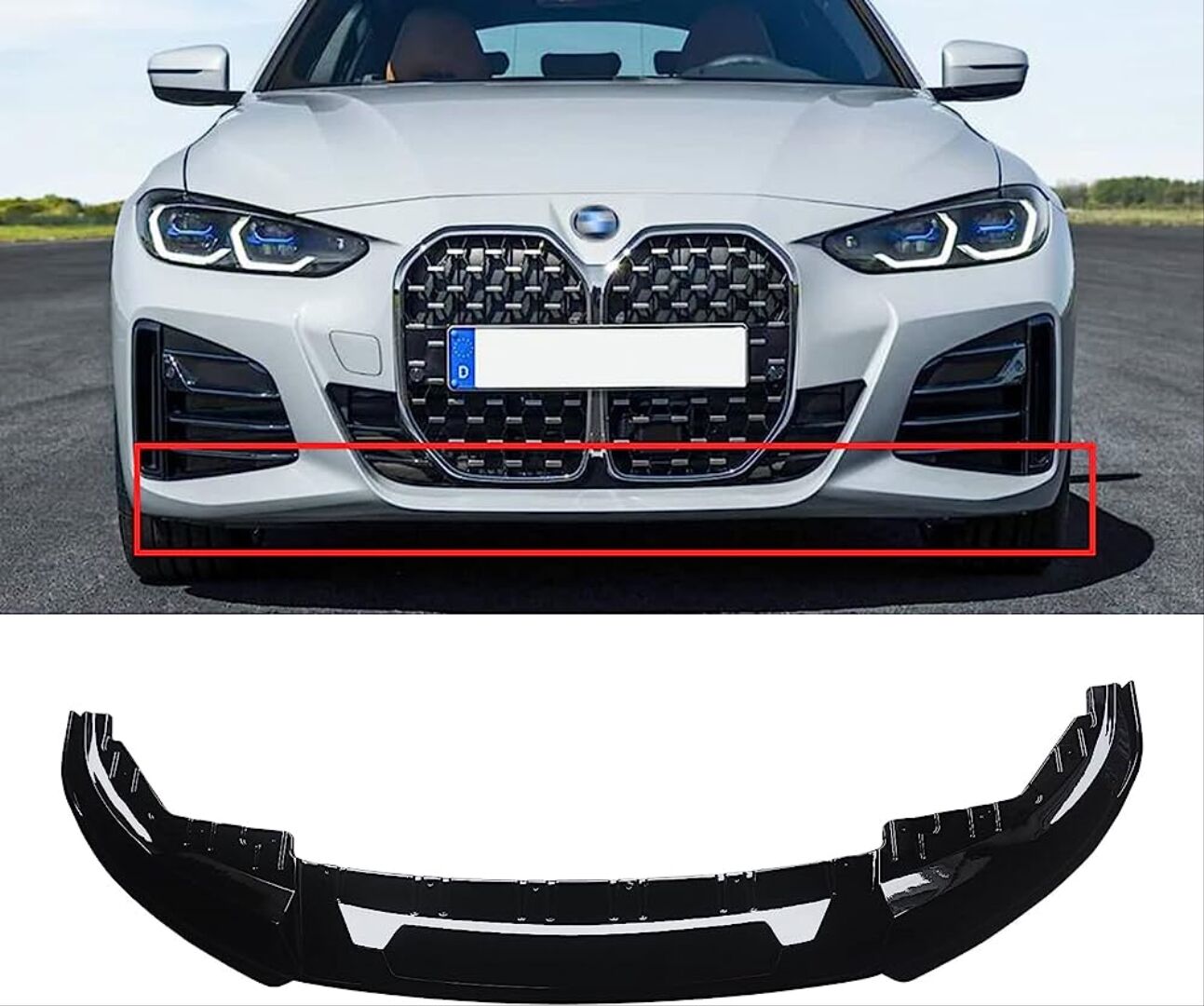 BMW G22 4 Serisi İçin Uyumlu M Performance Ön Lip (2 Kapı)