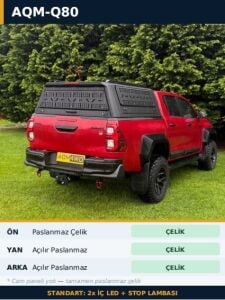 Isuzu D-Max 20+ Uyumlu Yedek Parça Metal Kabin AQM4WD Q80