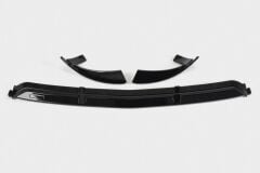 Mercedes GLC Serisi İçin Uyumlu Ön Lip - Piano Black (Parlak Siyah)