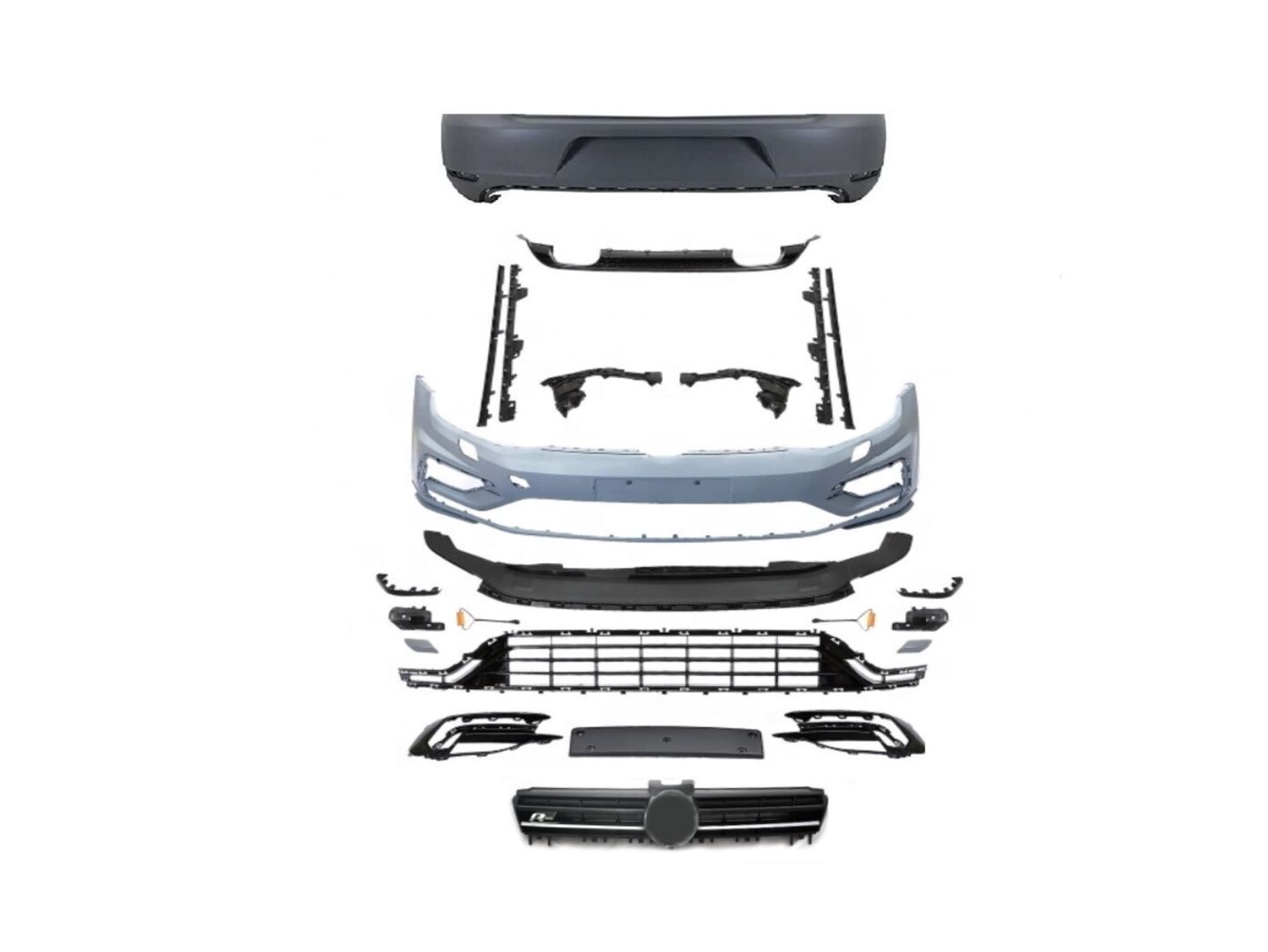 Volkswagen Golf 7,5 İçin Uyumlu R Bodykit 2017