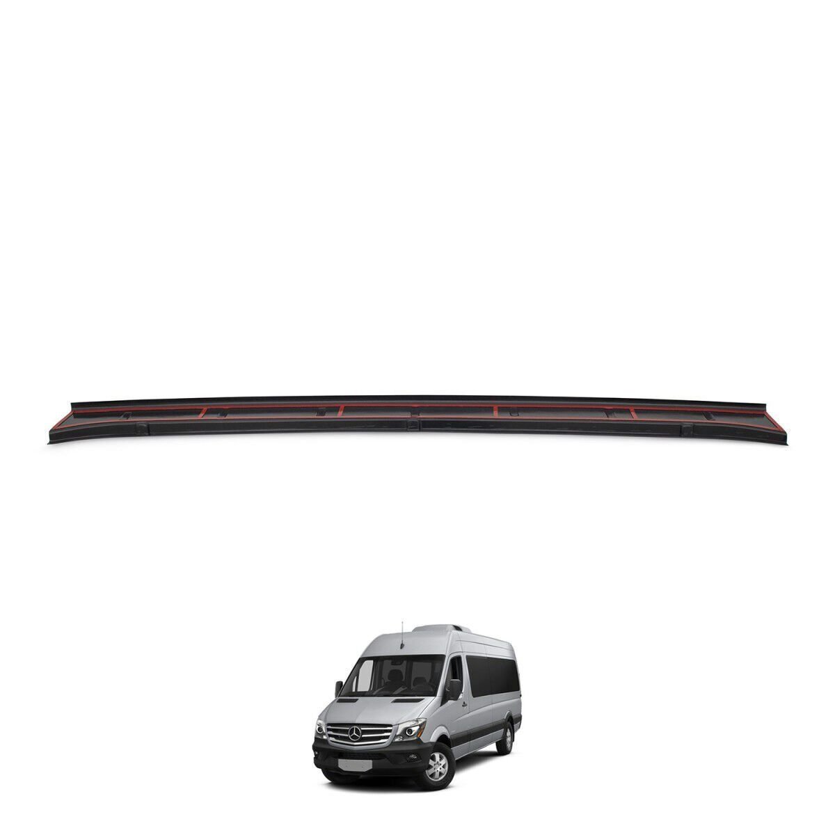 Mercedes Sprinter W906 Uyumlu Yedek Parça Arka Tampon Eşiği Parlak Siyah 2014 - 2017