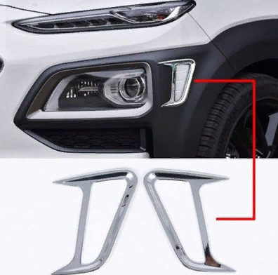 Hyundai Kona Ön Tampon Bıçakları - Krom