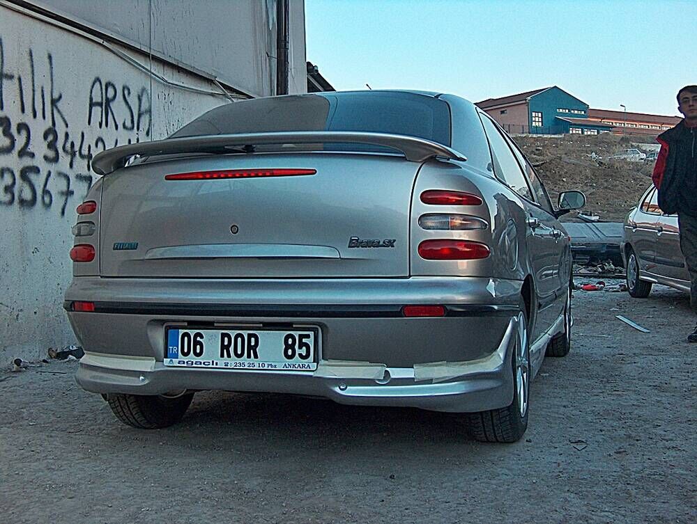 Fiat Brava Uyumlu Yedek Parça Cam Altı  Ayaklı Spoiler