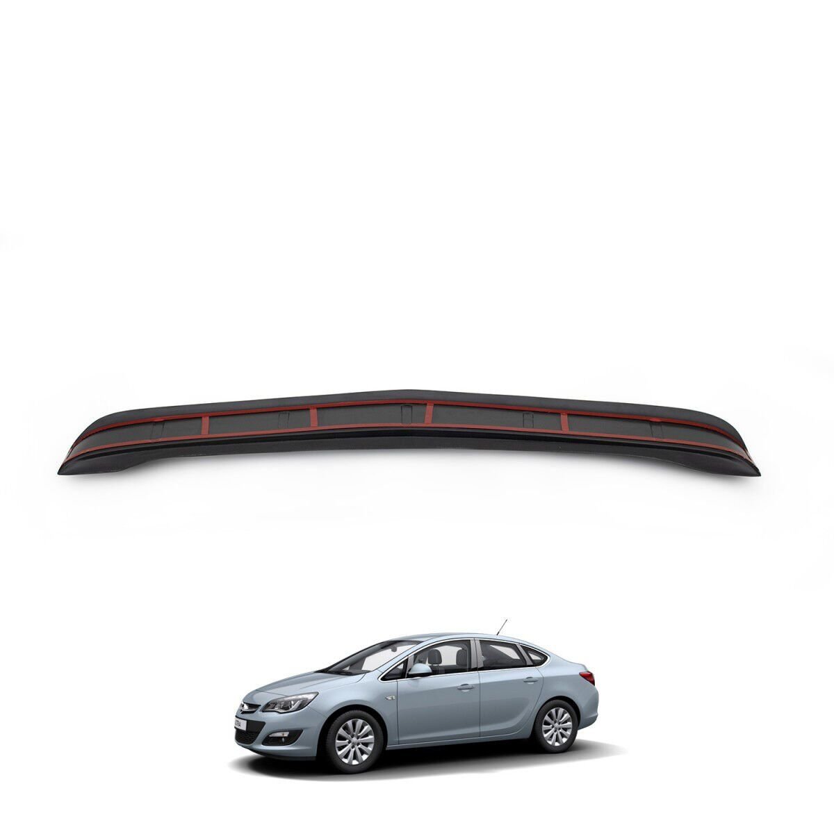 Opel Astra J Uyumlu Yedek Parça Arka Tampon Eşiği Parlak Siyah 2012 - 2018