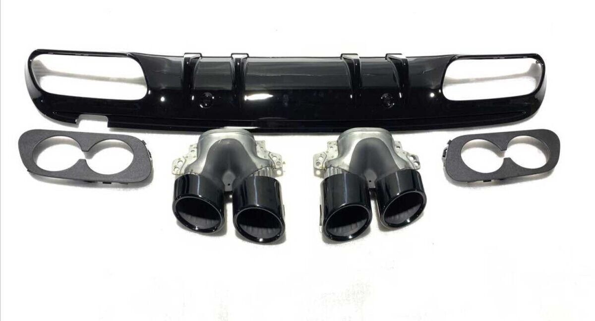 Mercedes W205 C43 AMG Sedan Uyumlu Yedek Parça Difüzör Egzoz Seti