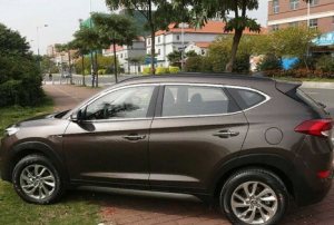 Hyundai Tucson 2015-2020 Cam Çıtası Nikelaj 16 Parça