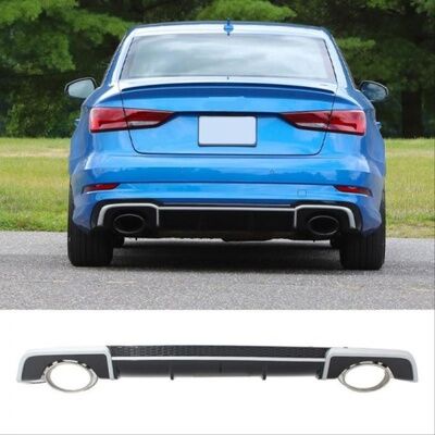 Audi A3 Sedan 2016-2019 İçin Uyumlu Rs3 Difüzör (Sline Tampon İçin)