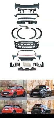 Mini Cooper F56 İçin (2 Kapı) JCW Body Kit Makyajlı Görünüm Full Set