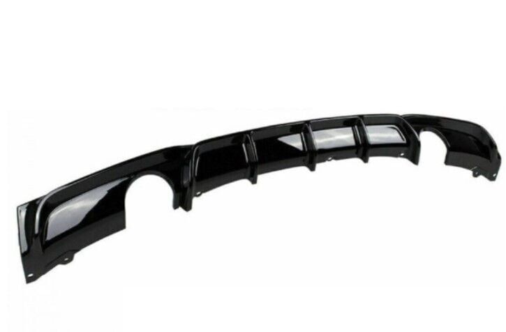 Bmw 3 Serisi F30 2012-2018 İçin Uyumlu Yedek Parça M Sport Difüzör (Parlak Siyah)- Sağ Sol Tek Çıkış