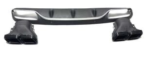 Mercedes W205 C63 Amg Coupe Uyumlu Yedek Parça Difüzör Egzoz Seti Piano Black