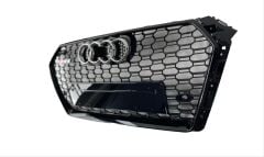 Audi A4 2016-2019 İçin Uyumlu Panjur RS4 Siyah