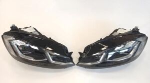 Volkswagen Golf 7.5 İçin Uyumlu Yedek Parça  J Far Silver Full Led